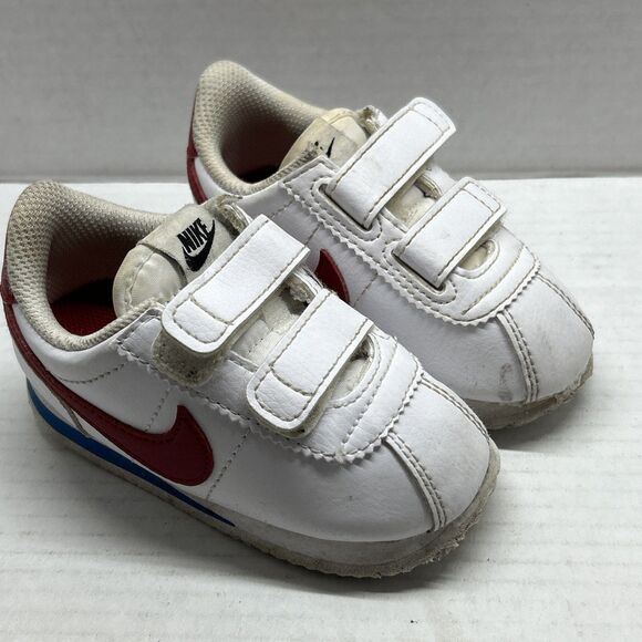 Nike Cortez Basic SL TDV OG Forrest Gump White Red 904769-103 Toddler Size 6c - Picture 2 of 14